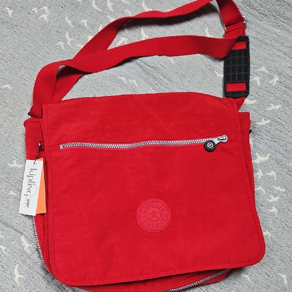 Kipling Vibrant Red Men's Messenger Bag